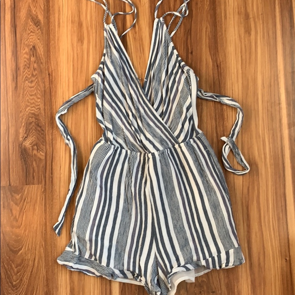 Striped romper